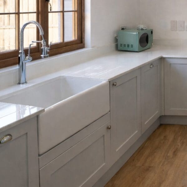 Aspen white Ice Quartz worktop