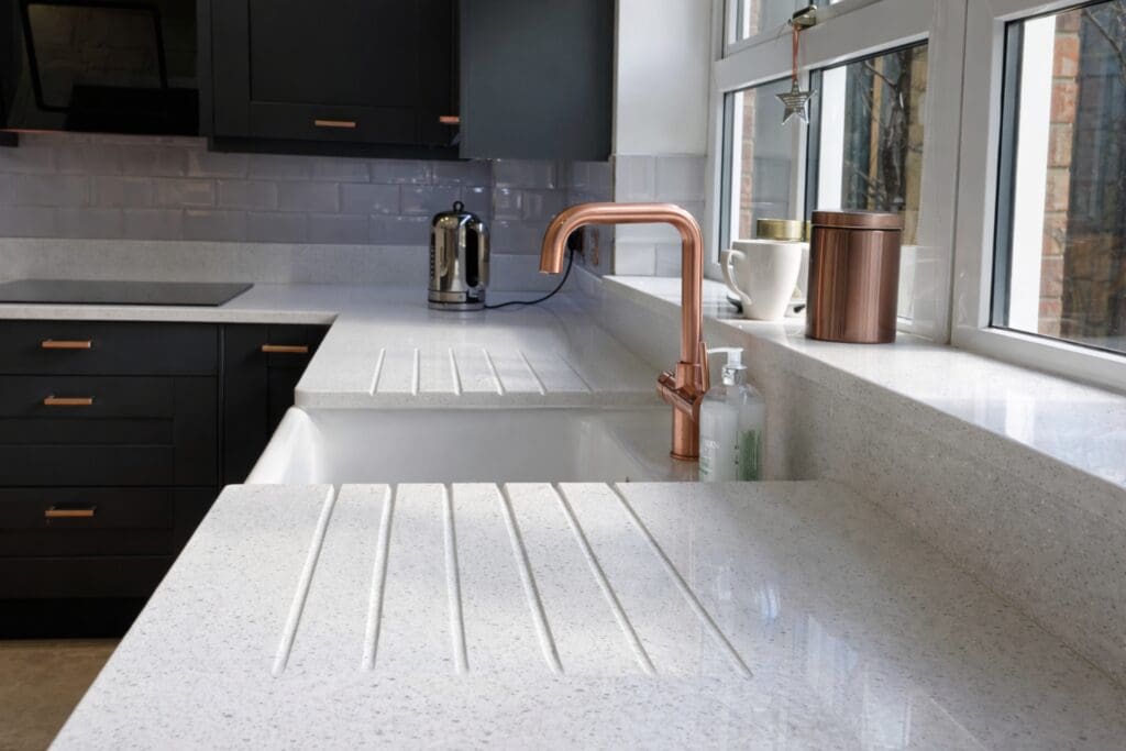 arctic white quartz worktops price