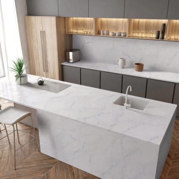 Aria quartz worktop