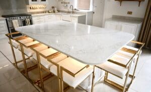 Calacatta Gold Superior quartz worktop sample