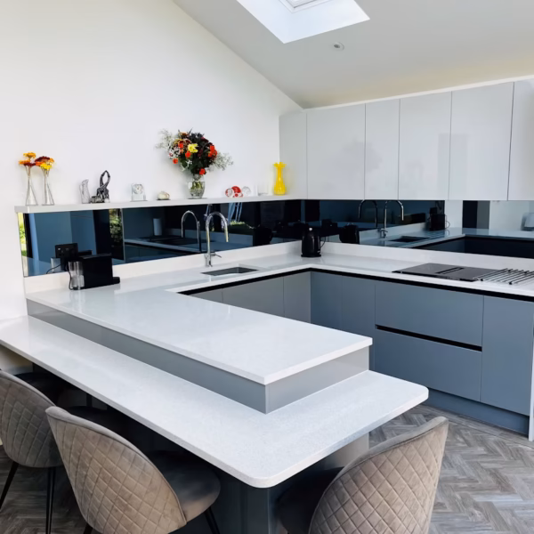 Stellar Snow Quartz Worktop