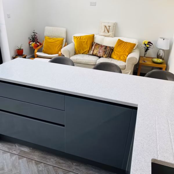 Stellar Snow Quartz Worktop