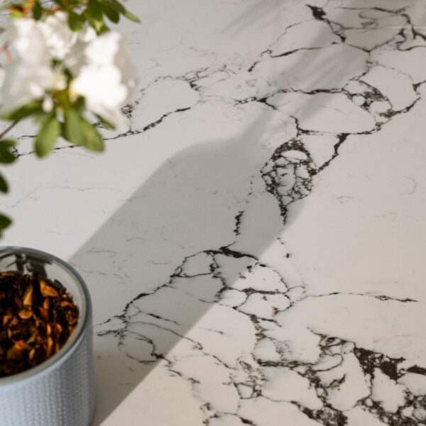 arabescato quartz worktop