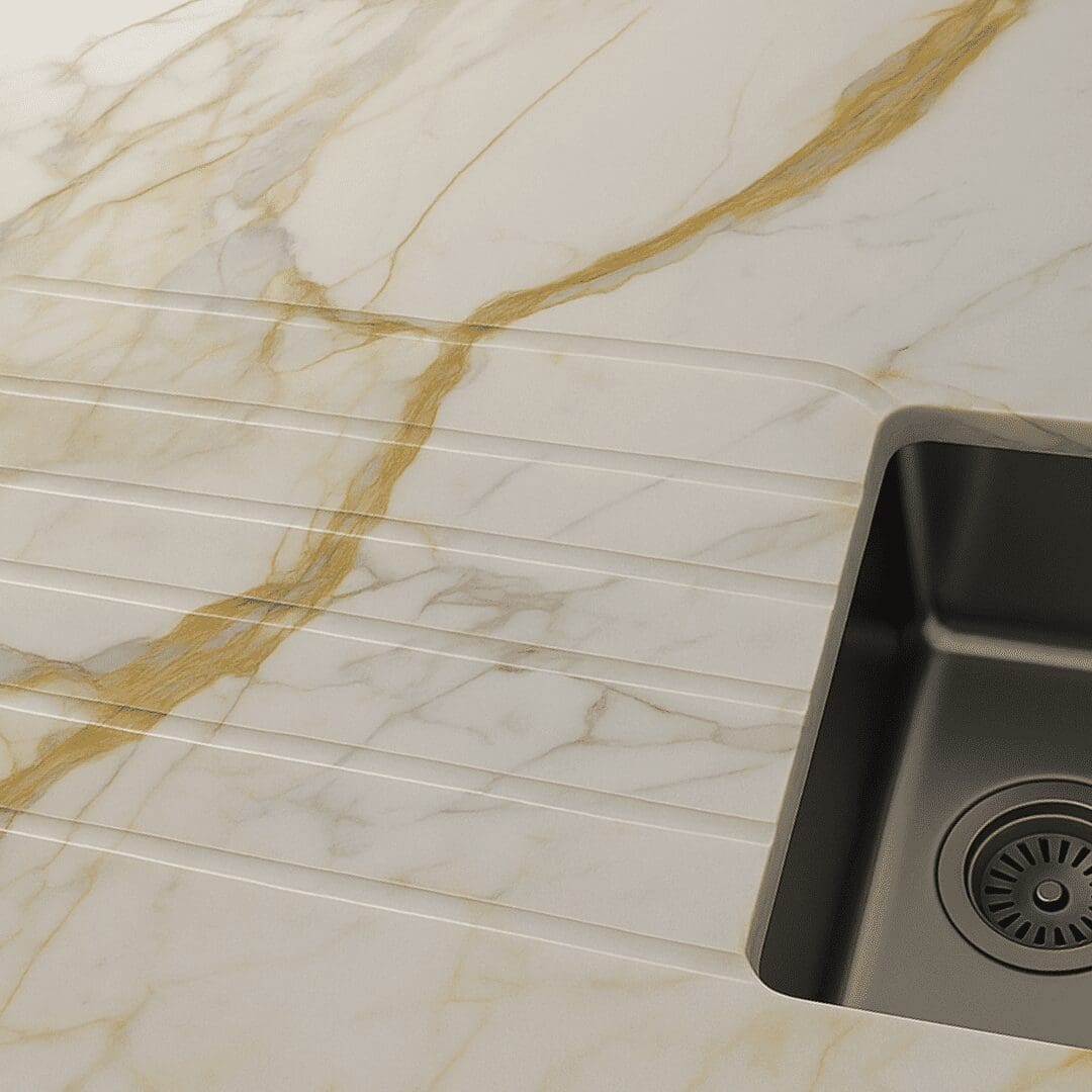 angle groove drain